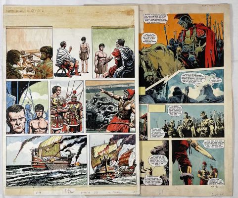 Lot 427 - BEN-HUR - 2 pages of original comic book art featuring the Ben-Hur storyline (2) | Excalibur Auctions