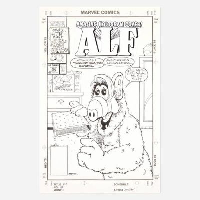 Dave Manak | ALF #43 Cover Original Art (Marvel Comics, 1991) | Landry Pop Auctions