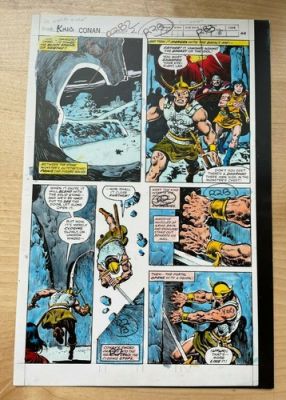 KING CONAN #2 comic ART color guide 1980 BUSCEMA OPEN SECRET DOOR BLACK SPHINX | eBay US (Buy It Now)