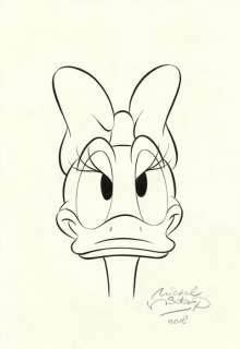 Donald Duck - Originele tekening Katrien Duck - Ink drawing | Catawiki