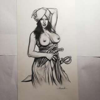 Stefano Mazzotti - illustrazione originale "Booty - Pirate Queens" - Loose page | Catawiki