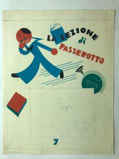 Bruno Angoletta - La lezione di Passerotto - Loose page - First edition | Catawiki