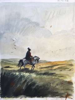 Charles, Jean-François - Dessin original couleur - Les Pionniers du Nouveau monde - (1989) | Catawiki