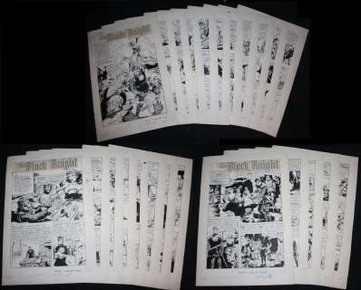 Ernie Schroeder - the black knight #1 complete twenty four page issue of three stories - la - 1953