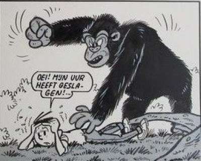 Bob Mau - Originele pagina Pits en Kaliber - De verloren safari (p.29) - (1963) | Catawiki