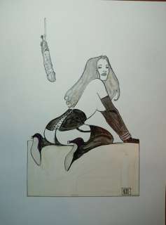 Marco Nizzoli - illustrazione originale "Pendolo" - Loose page | Catawiki