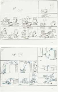 Jim Davis Garfield Sunday Comic Strip Preliminary Original Art Group of 52 (United Feature Syndicate, 1989).... (Total: 52 Original Art) | Heritage