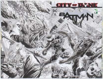 Tony Parker Batman #75 Wraparound Sketch Cover Variant Original Art (DC, 2019) CGC Signature Series NM/MT 9.8 White - | Heritage