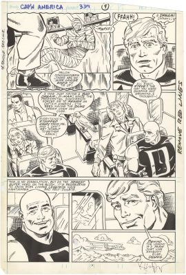 Kieron Dwyer | Captain America #339 p7 (Signed) | Nostalgic Investments