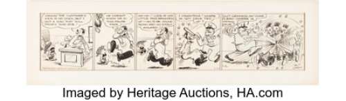Gross, Milt | Milt Gross Dave’s Delicatessen Daily Comic Strip Original Art, dated 5-29-33 (King Features Syndicate, 1933). ... | Heritage