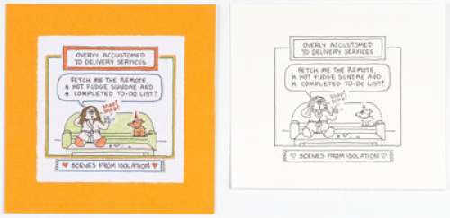 Guisewite, Cathy | Cathy Guisewite Scenes from Isolation Page 110 Single Panel Comic Illustration Original Art (Andrews McMeel Publis... (Total: 2 Original Art) | Heritage