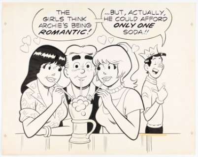 Archie Artist | Archie Annual #4 Cover Re-Creation Illustration Original Art (c. 1980s). | Heritage