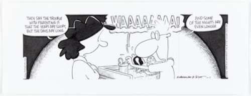 Rick Kirkman and Jerry Scott - Baby Blues Daily Comic Strip Original Art dated 10-5-06 (King Features Syndicate, 2006).