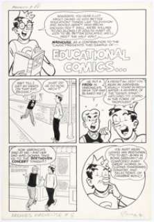 Bob White Archie’s Madhouse #8 Complete 3-Page Story "Educational Comics..." Original Art (Archie, 1960). (Total: 3 Original Art) | Heritage