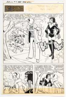 Stan Goldberg and Jon D‘Agostino Sabrina, the Teenage Witch #5 Complete 10-Page Story "Witch New Angle Was That?" Original Art (Archie, 1972). (Total: 10 Original Art)