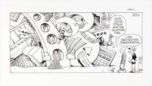 Jerry Scott and Jim Borgman Zits Sunday Comic Strip Original Art dated 12-8-13 (King Features Syndicate, 2013). | Heritage