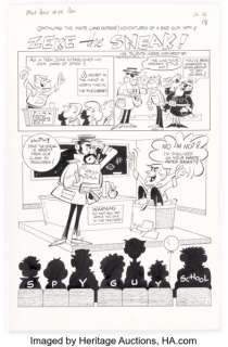 Bill Kresse Archie‘s Madhouse #48 Two Complete Stories Original Art Group of 6 (Archie, 1966). (Total: 6 Original Art)