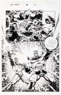 Jim Starlin and Al Milgrom Captain Marvel #17 Thanos Story Page 15 Original Art (Marvel, 2001). | Heritage
