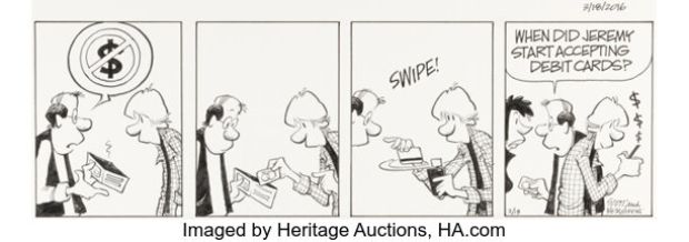 Jerry Scott and Jim Borgman Zits Daily Comic Strip Original Art dated 3-18-16 (King Features Syndicate, 2016). | Heritage