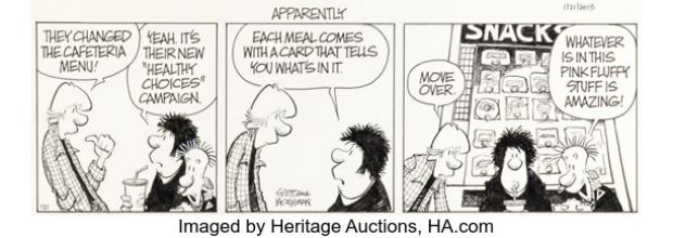 Jerry Scott and Jim Borgman Zits [Vending Machine Cuisine] Daily Comic Strip Original Art dated 1-21-13 (King Features Syndicate, 2013). | Heritage
