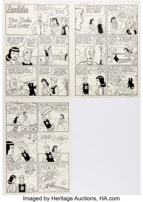 Harry Lucey Archie’s Pals ’n’ Gals #12 "You Bolo Me Over" Complete 3-Page Story Original Art (Archie, 1960). (Total: 3 Original Art) | Heritage