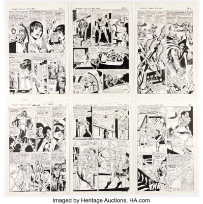 Paul Reinman, Frank Giacoia, and Joe Giella Mighty Comics #45 the Shield Story Pages 11 Original Art (Archie/Mighty Comics Group, 1967). | Heritage