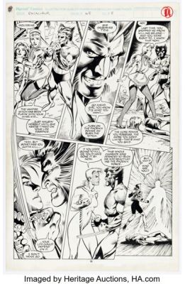 Alan Davis and Mark Farmer Excalibur #48 Story Page 8 Original Art (Marvel, 1992). | Heritage