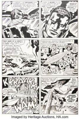 Jack Kirby and Mike Royer Black Panther #8 Story Page 6 Original Art (Marvel, 1978). | Heritage