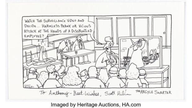 Scott Hilburn The Argyle Sweater Daily Comic Strip Original Art (Andrews McMeel Syndication, undated). | Heritage