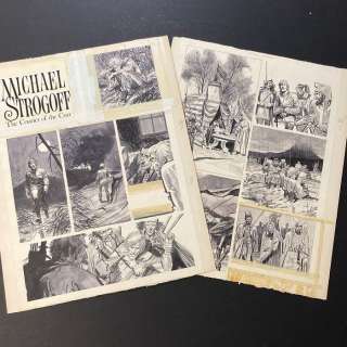 Font, Alfonso - 2x Original page - Michael Strogoff - In The Hands of The Tartars - (1973) | Catawiki