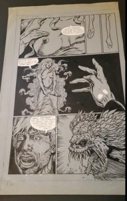 JOE VIGIL original art GUNFIGHTERS in HELL #5 pg 2 ORIGINAL SIN 11x17 Temptation | eBay US