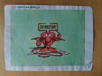 Jacovitti - Illustrazione originali "Ruba di qui, ruba di lÃ " - Loose page - (1974) | Catawiki