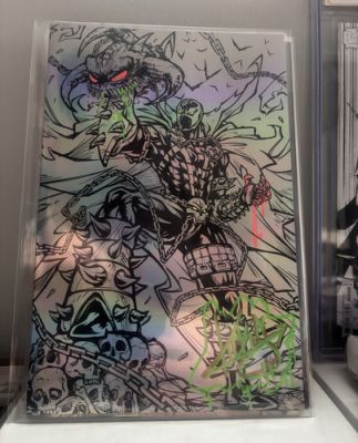 Spawn foil signed and remarked by kickstradomous LTD to 20 copies wCOA | eBay US (Buy It Now)