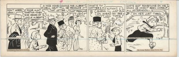 Edwina Dumm Cap Stubbs Tippie Orig Ink Daily Comic Strip Art signed 1946 8-501 | eBay US (Buy It Now)
