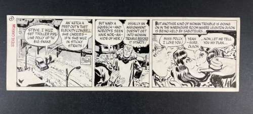 Steve Canyon - Striscia originale - Milton Caniff - Loose page - First edition - (1977) | Catawiki