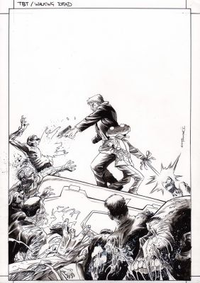 Declan Shalvey | Time Before Time #28 Cover (The Walking Dead 20th Anniversary Team-Up Variant) | Tavole Originali