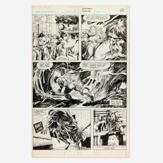 Gene Colan and Alfredo P. Alcala, Rampaging Hulk #19 Story Page 19 Original Art (Marvel Comics, 1979) | Landry Pop Auctions