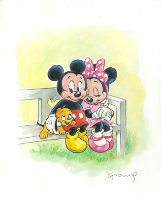 A Quiet Moment for Mickey & Minnie | Corner4art