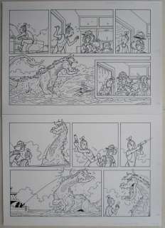 Suske en Wiske - Originele Pagina (p.11) - Tante Biotica - 35 x 49 cm. - (2014) | Catawiki