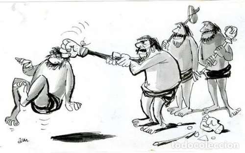 Dibujo Original de Antonio Mingote - Un Cabaret Neoyorquino - Noticias Frescas, Semana 17 Julio 1958