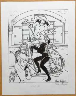 Franka - Originele tekening binnenvignet: "Blauwe Venus" - (1994) | Catawiki