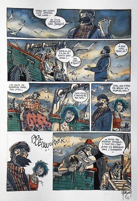 Gilles Cazaux | Le grand Large – TOME 2 – Planche originale – Page 23 | Zic et Bul