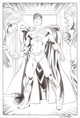 Claudio Castellini | Man and Superman p.57 | Tavole Originali