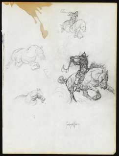 Lot 60: (Frazetta) Death Dealer on Horse.