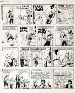 Tibet | Chick Bill, planche n°3 Ã  l’encre de Chine d… | Banque Dessinée