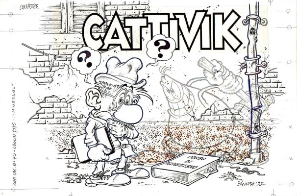 Massimo Bonfatti - Copertina Cattivik n.70 (allegato inserto)