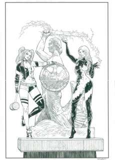 Adam Kmioå‚Ek | Harley Quinn #4. Niespodzianka, okÅ‚adka polskiej edycji | ArtKomiks Aukcje