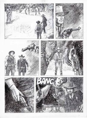Giorgio Trevisan | Tex Color Tex n.16 La Voce del Killer p.28 | Tavole Originali