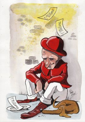 Paolo Cossi | 100 anni del Corriere dei Piccoli: Il Signor Bonaventura ed il suo cane | Tavole Originali
