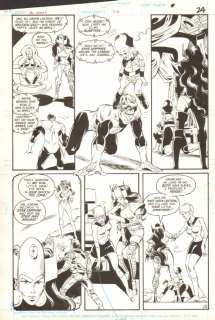 Joe Staton, Mark Farmer - Green lantern #213 p. 18 - corps - hal jordan, green lantern arisia, & star sapphire - 1986